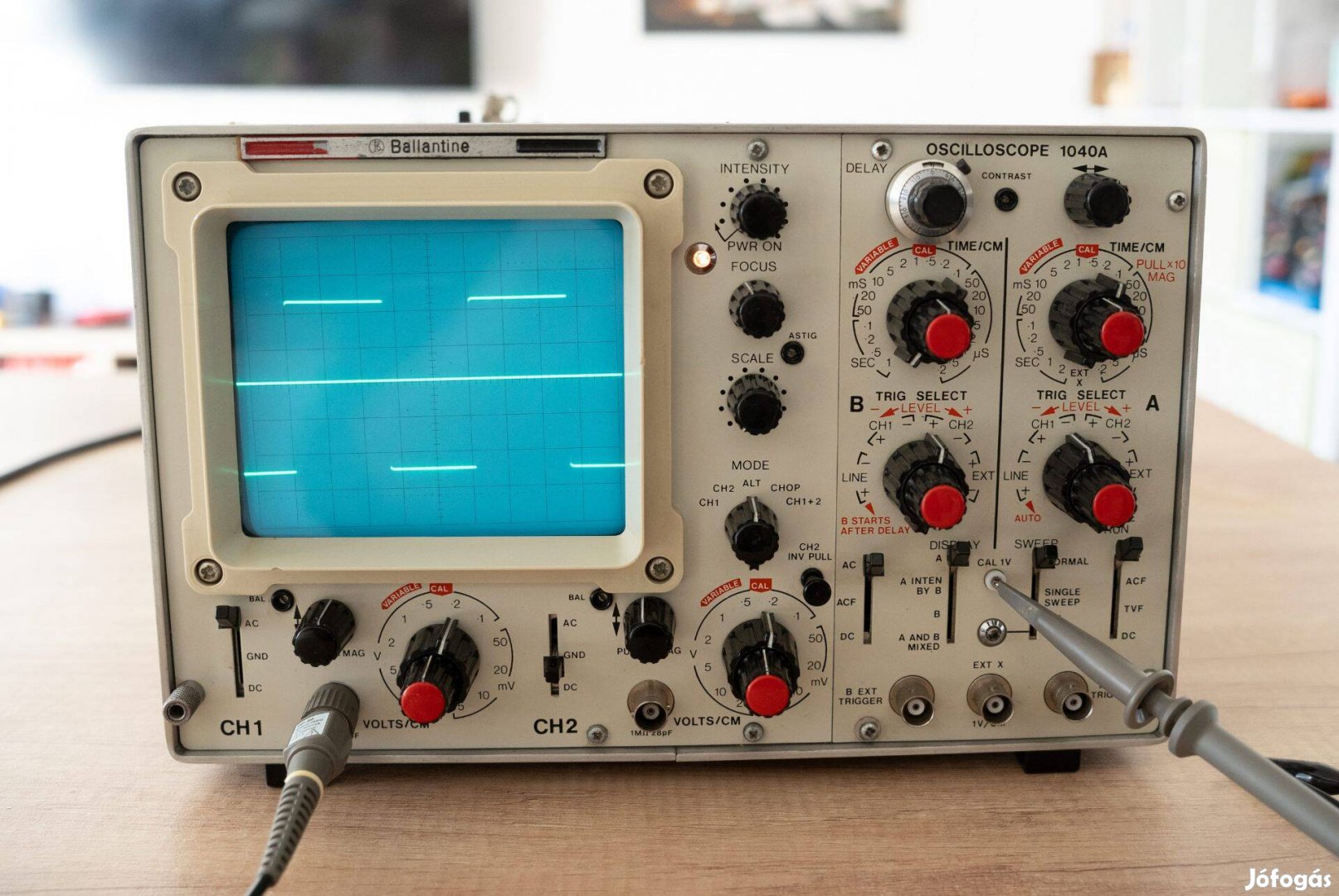 Ballantine 1040A 2x40MHz oscilloscope, oszcilloszkóp, két idöalap