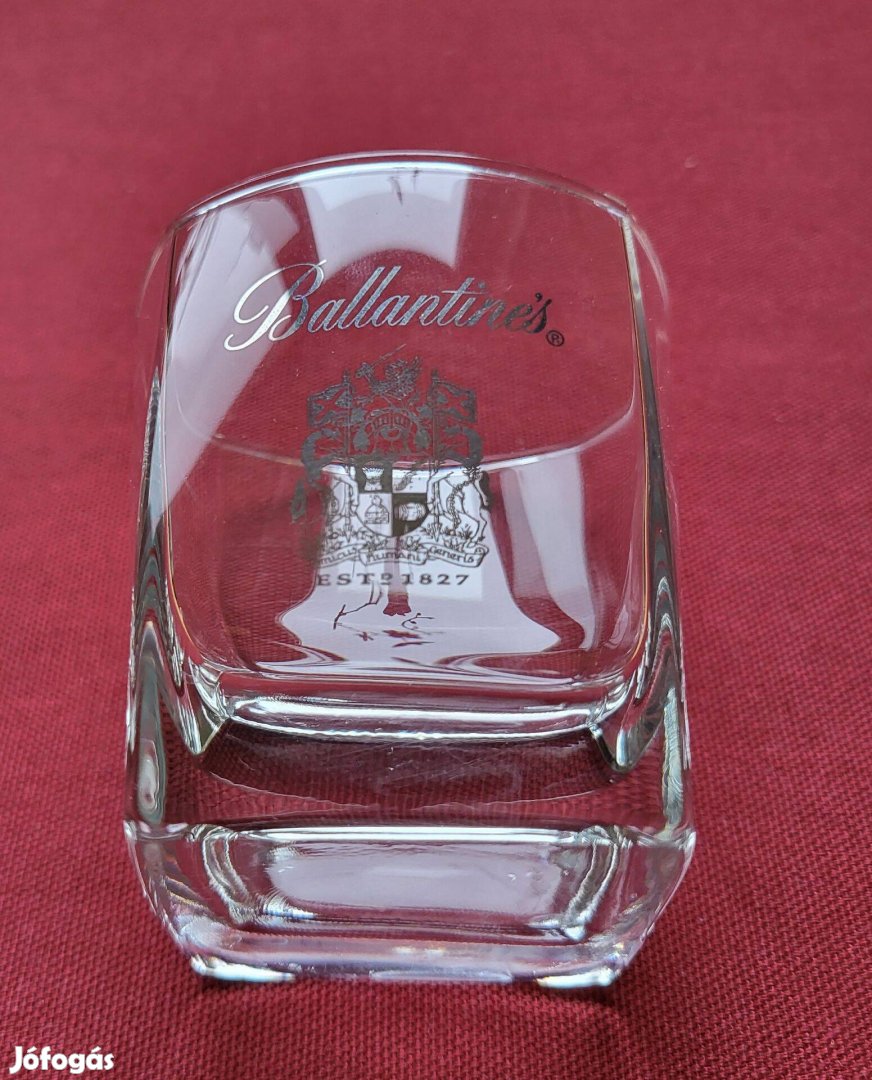 Ballantines üveg pohár whisky