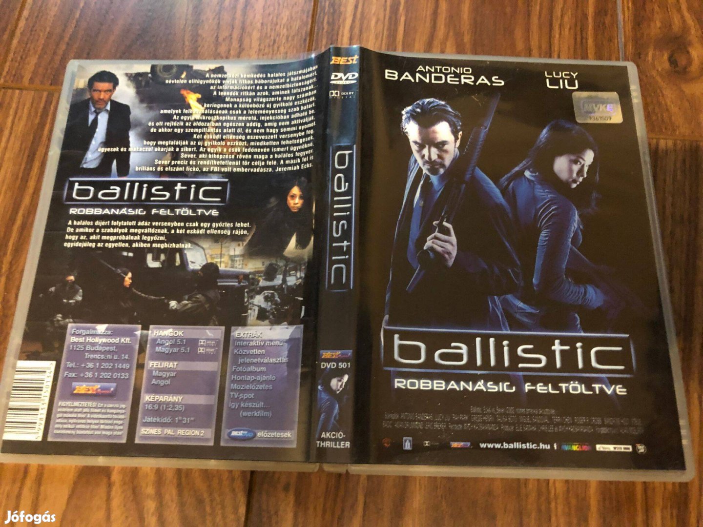 Ballistic Robbanásig feltöltve DVD (Antonio Banderas, Lucy Liu)