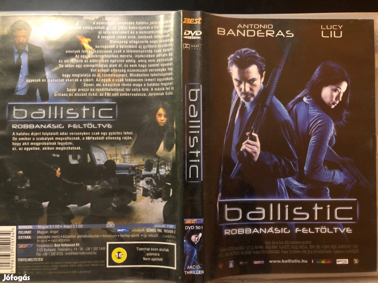 Ballistic Robbanásig feltöltve (karcmentes, Antonio Banderas) DVD