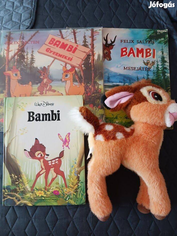Bambi 2db meselemez+1db Disney mesekönyv+1db Bambi:)
