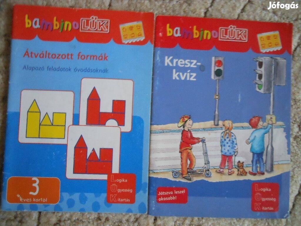 Bambino Lük KRESZ és az átváltozott formák kicsik okosítófüzetei