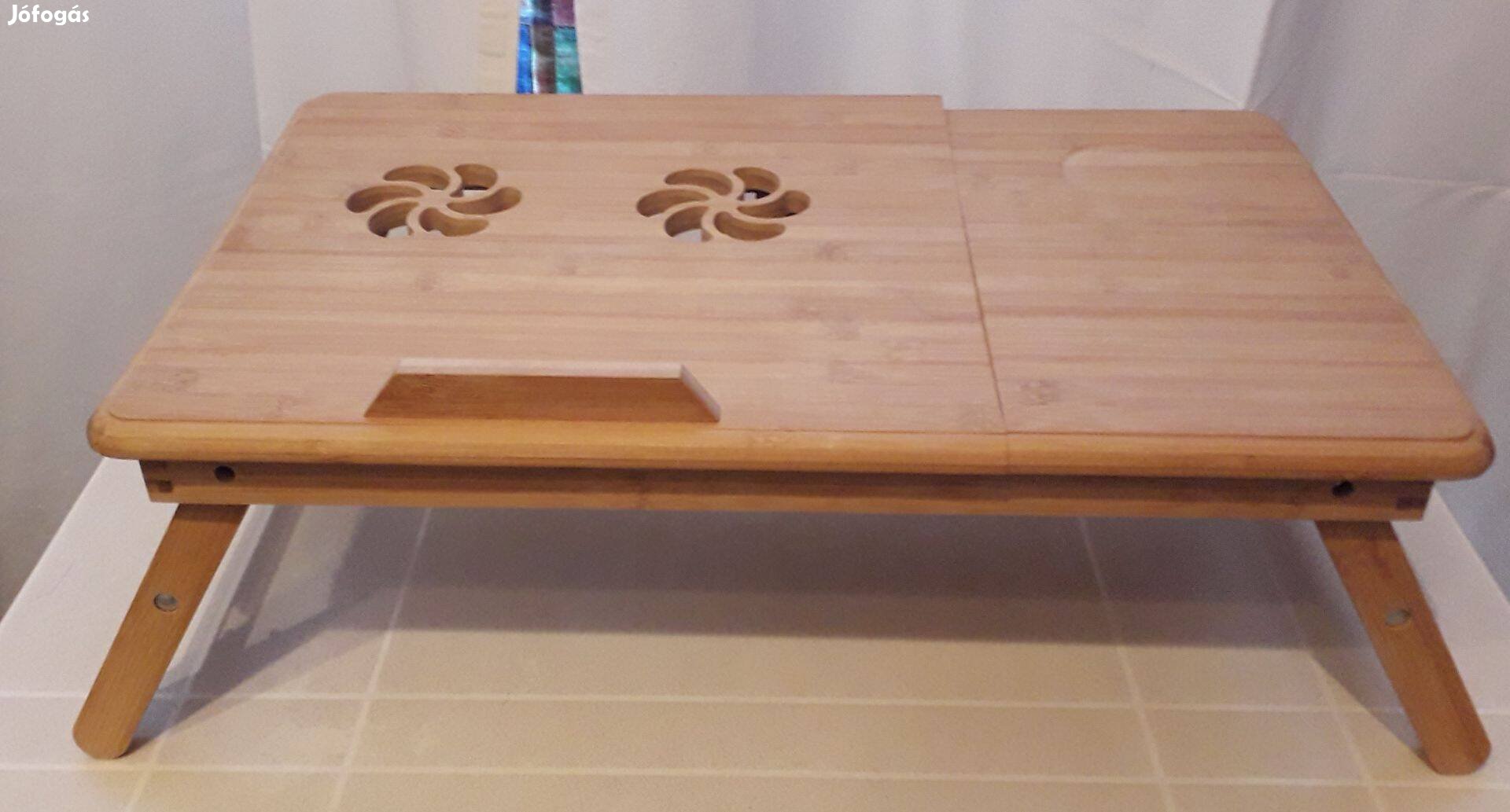 Bambusz asztalka - laptoptartó vagy reggeliző :)