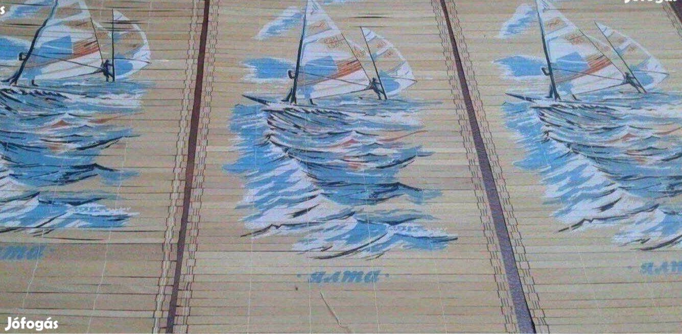 Bambusz kép hajó falikép Új