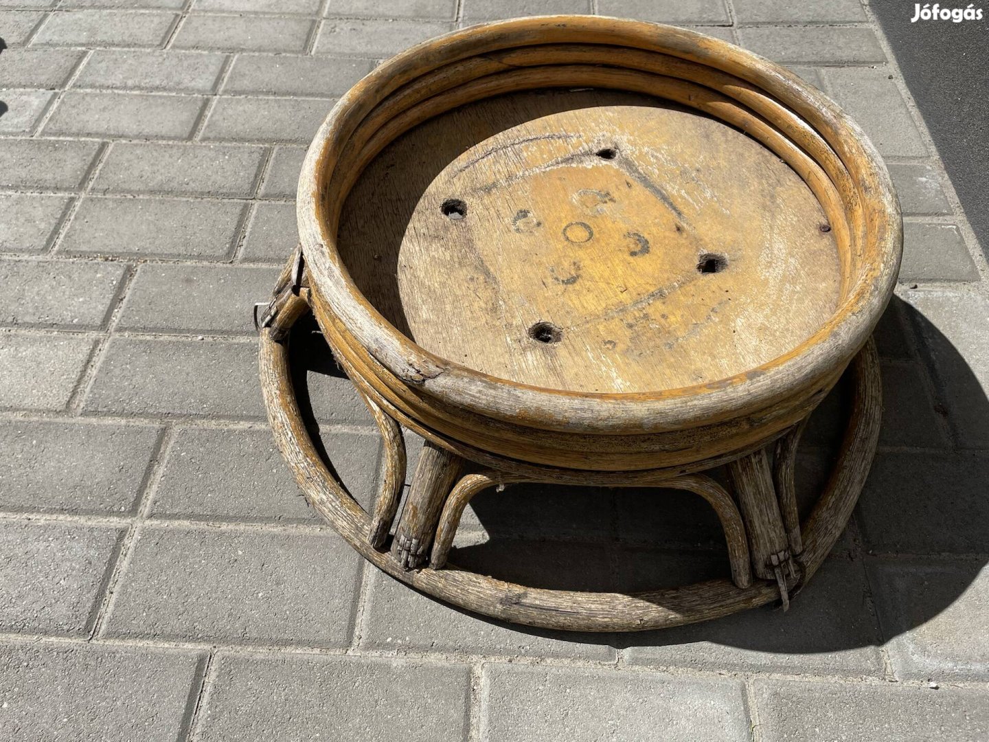 Bambusz kerti virágtartó, nagy méret