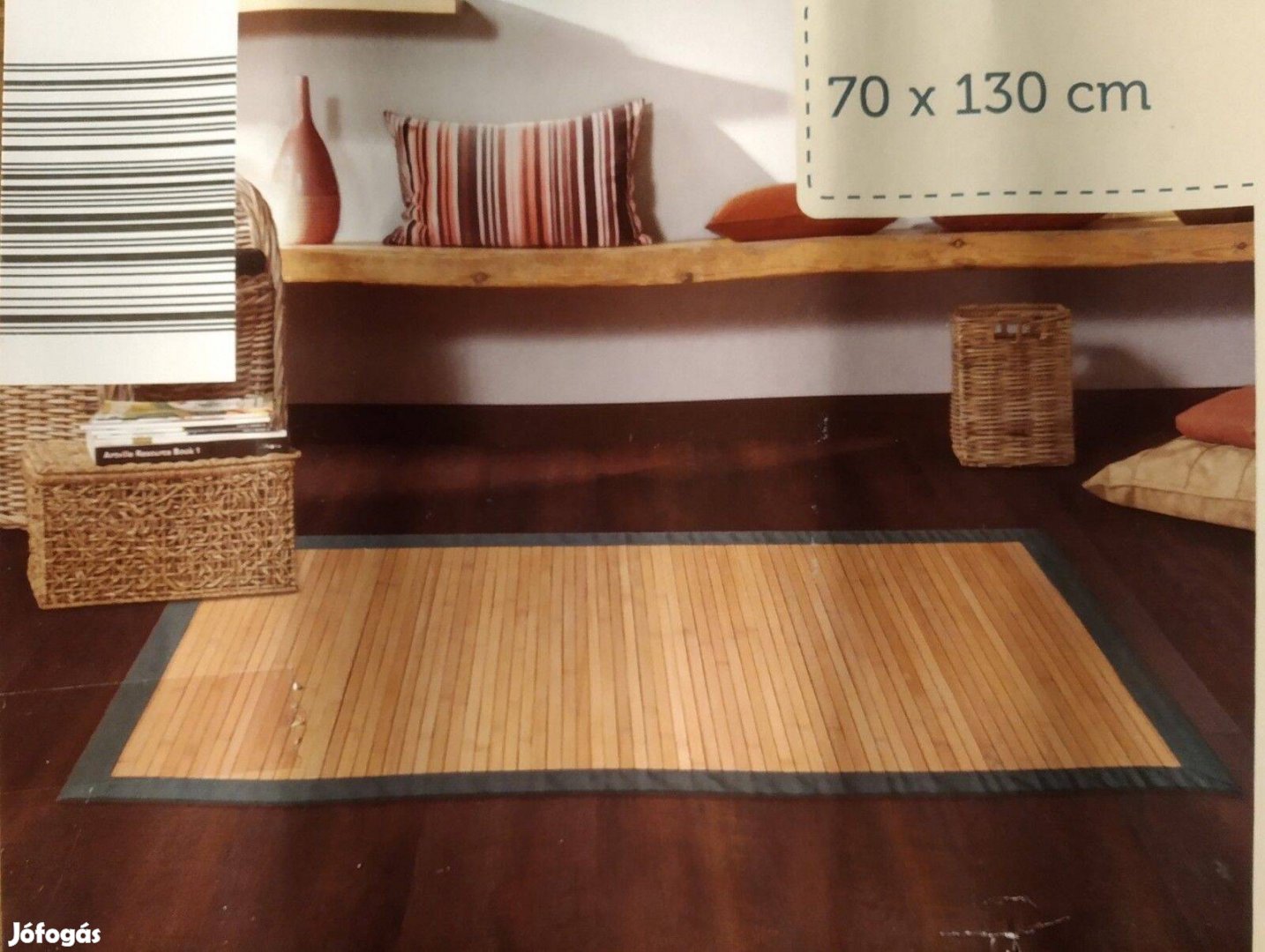 Bambusz szőnyeg Új 130x70cm, elegáns, természetes, tartós Két színben!