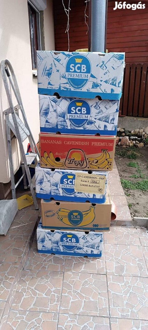 Banános dobozok ingyen vihetők 