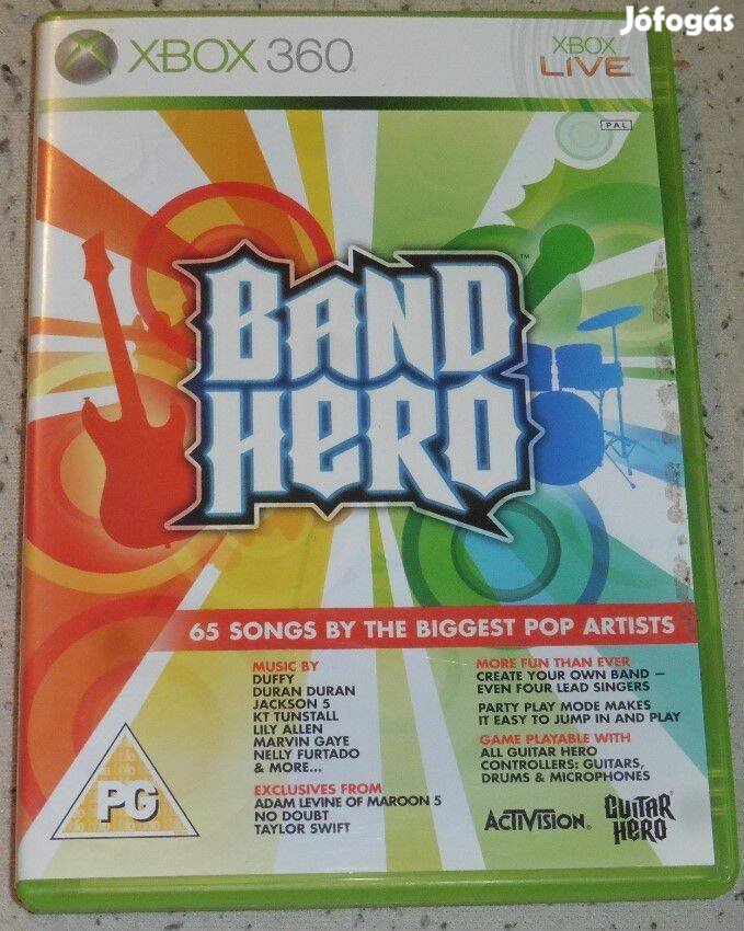 Band Hero (Guitar Hero) (Dobhoz Is) Gyári Xbox 360 Játék Akár Féláron