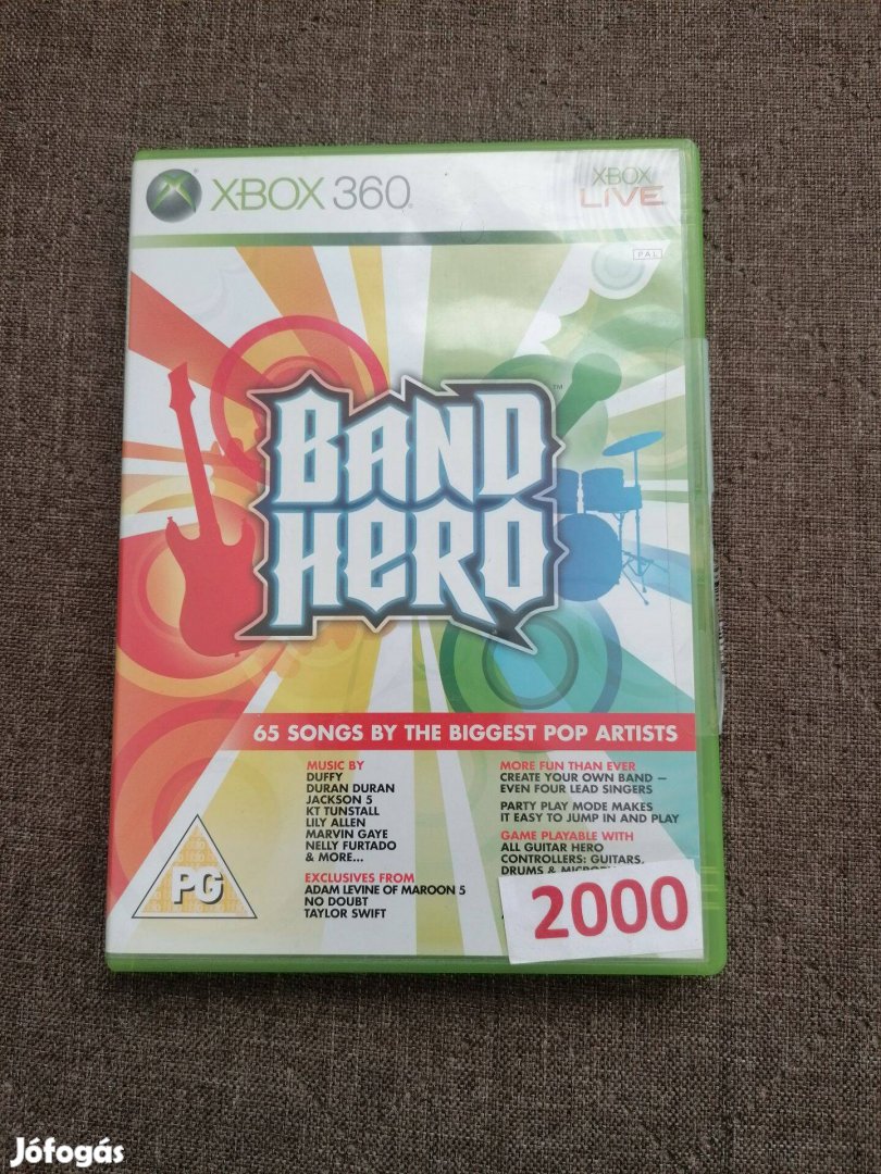 Band Hero gitáros Xbox 360 játék eladó!