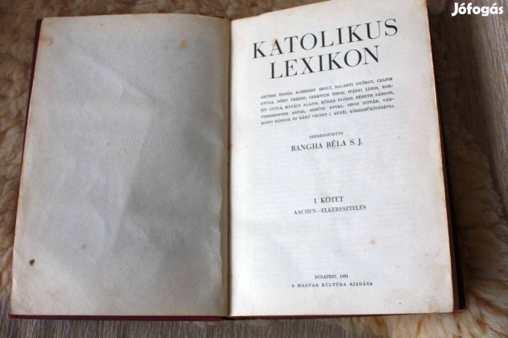 Bangha Béla: Katolikus Lexikon I.-IV. 1931