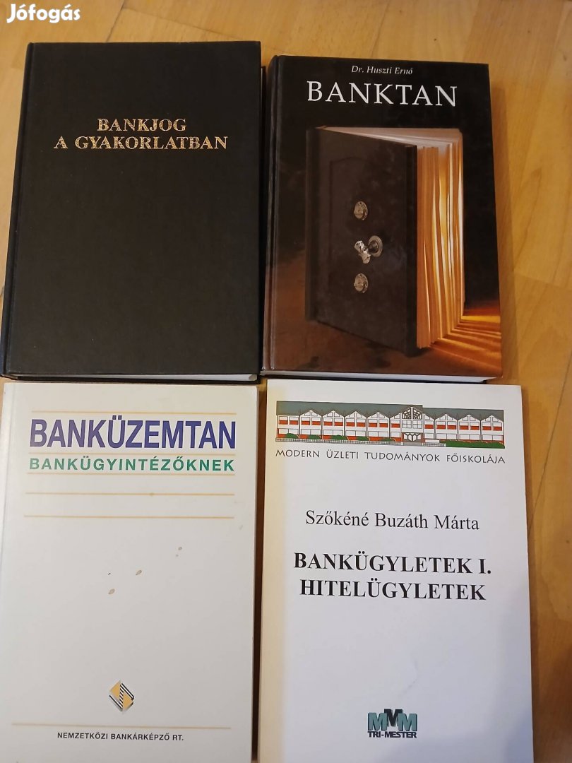 Banküzemtan, bankjog, banktan tankönyv csomag - 7 db