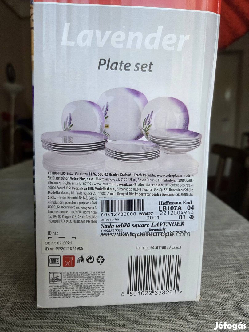 Banquet Lavender 18 részes étkészlet
