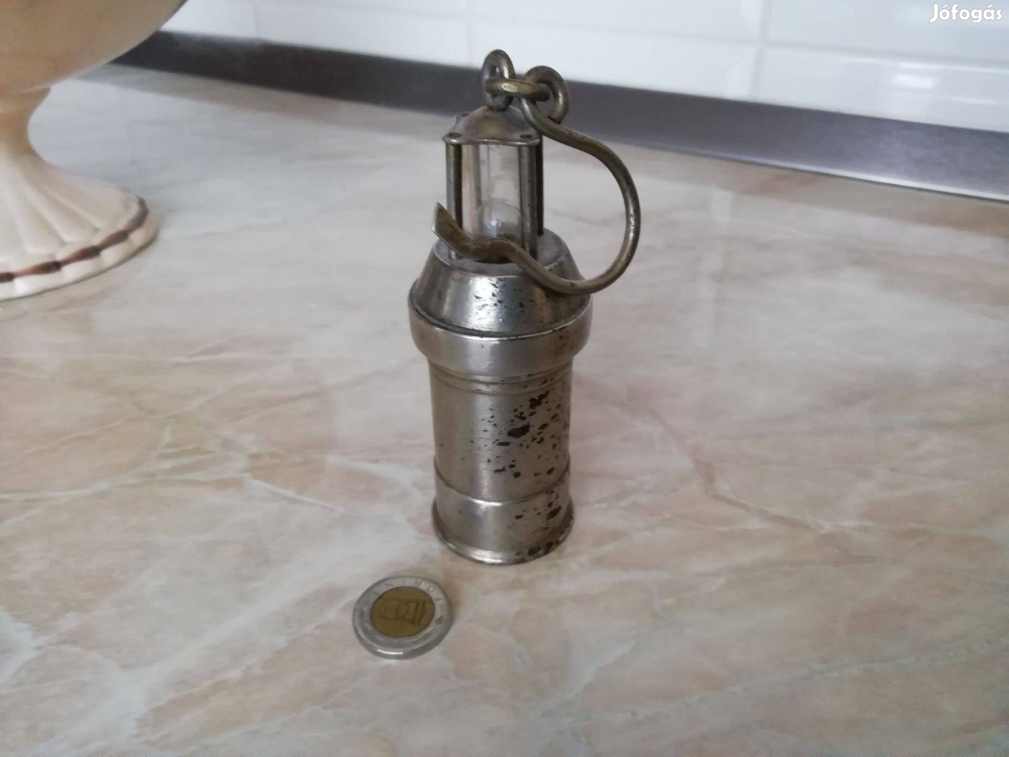 Bányászlámpa erdeti db Régi asztalidísz