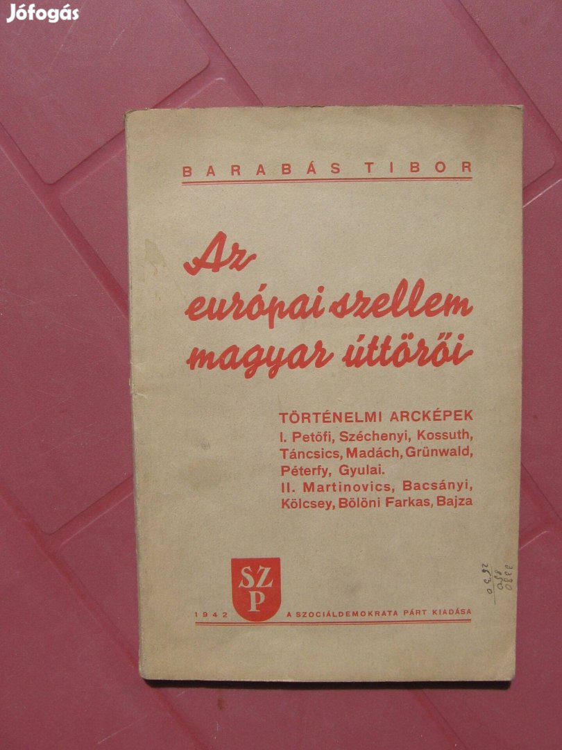 Barabás Tibor Az európai szellem magyar úttörői, - könyv