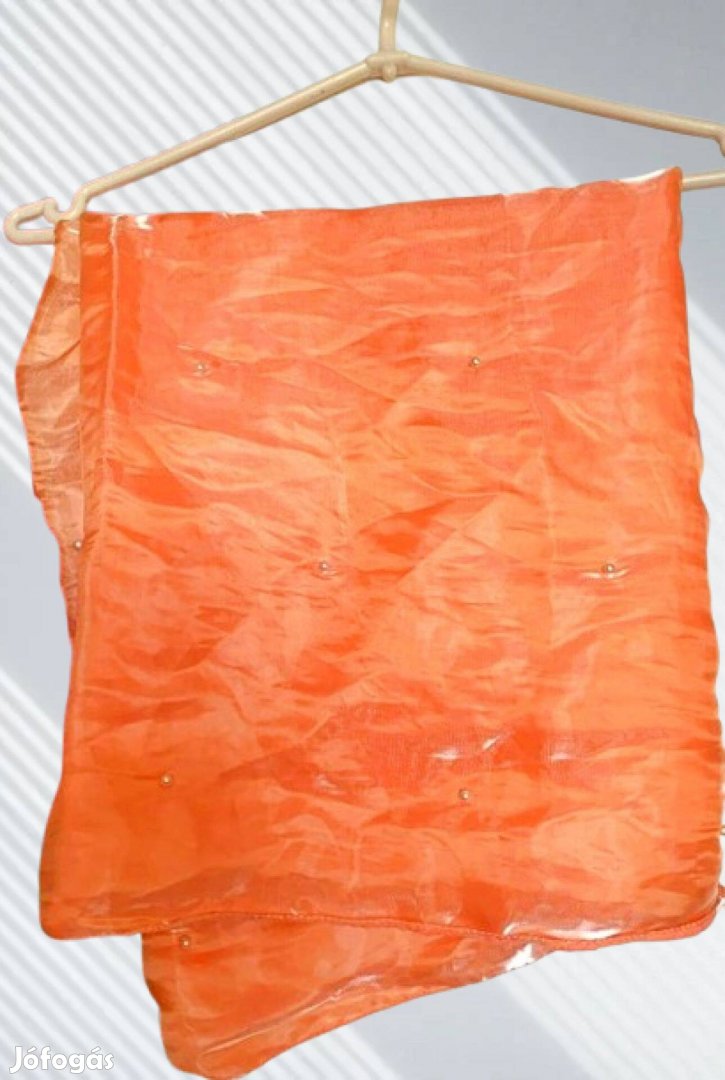 Barack színű organza stóla