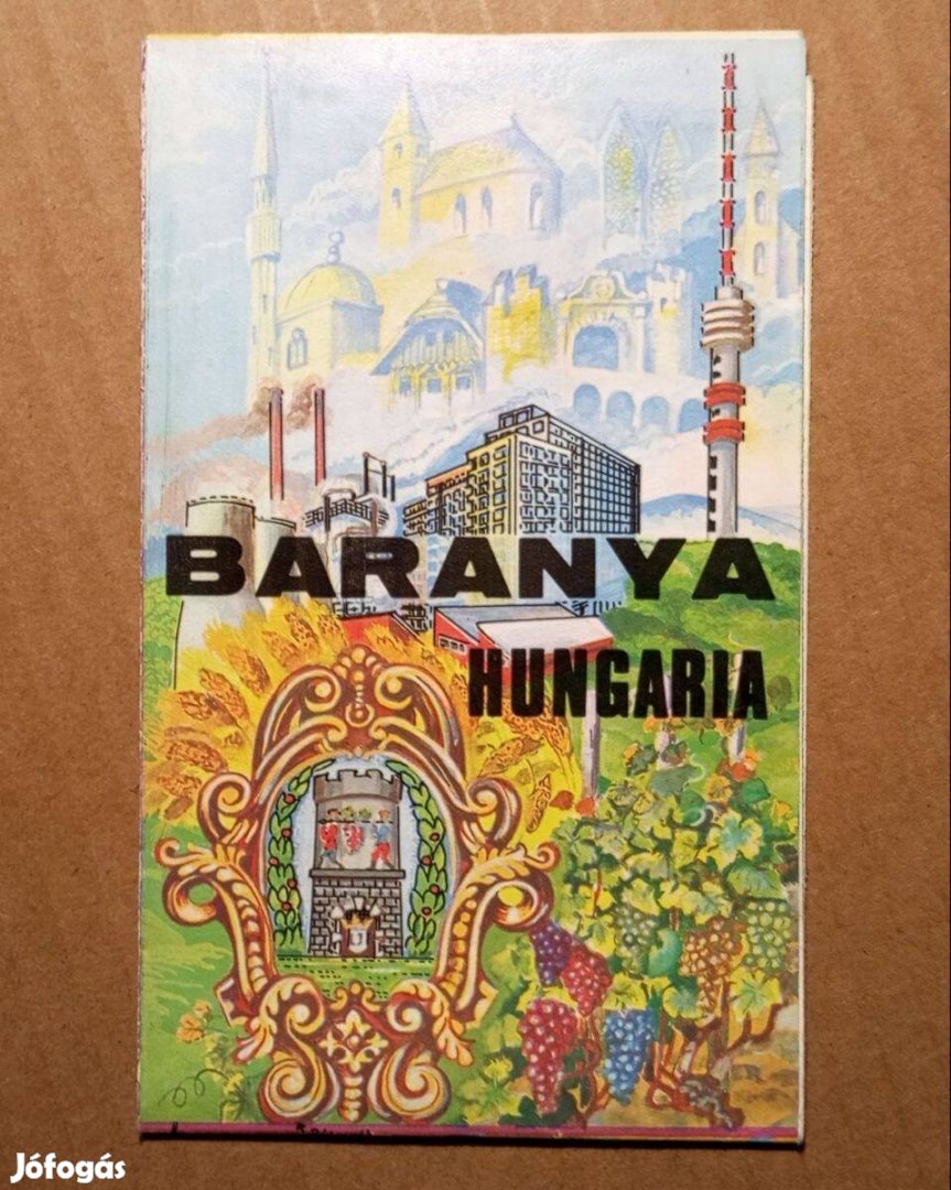 Baranya Hungaria (térkép) 1972 (hibátlan)
