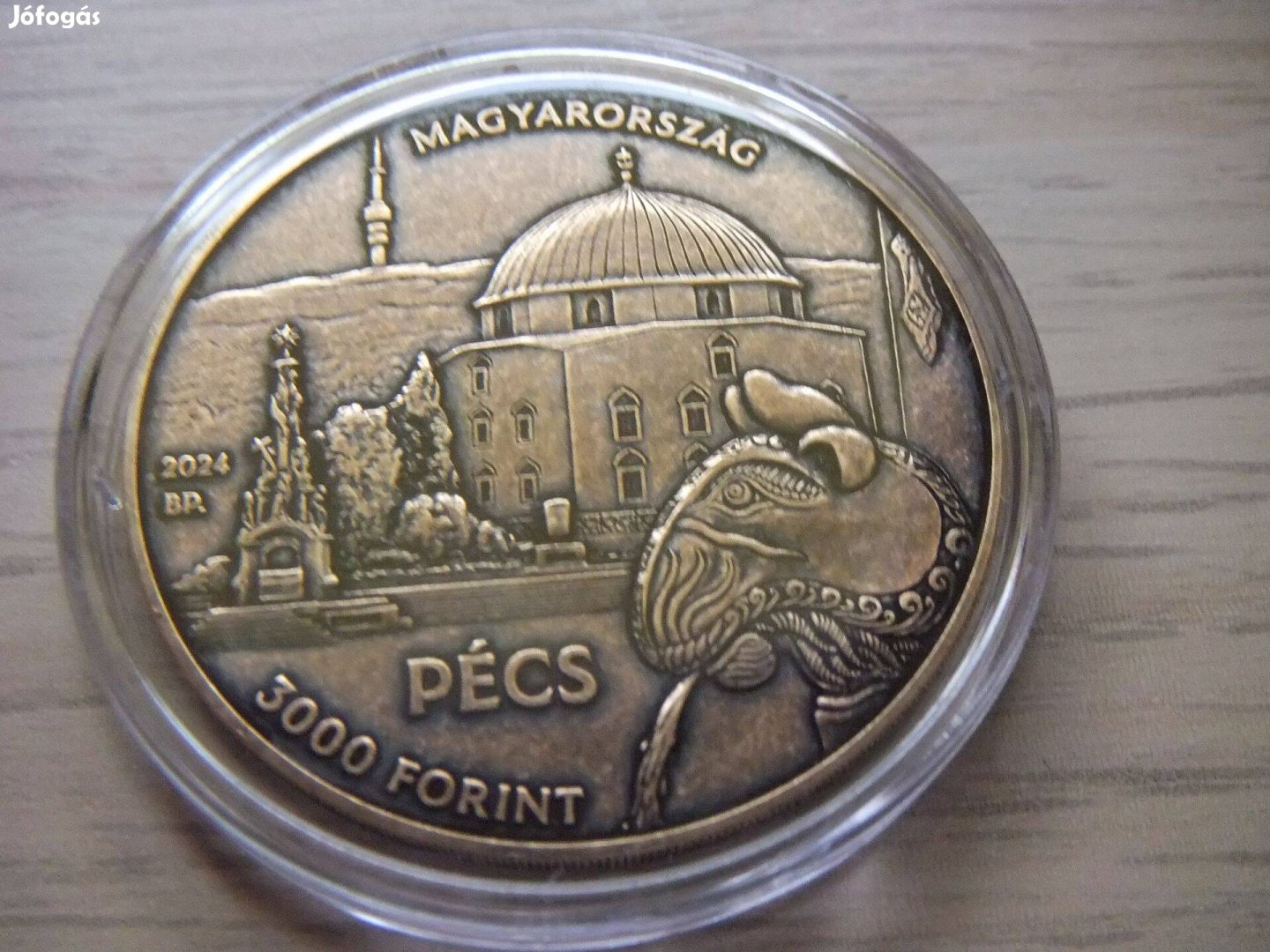 Baranya Vármegye Pécs 2024 Emlékérem Zárt Kapszulában