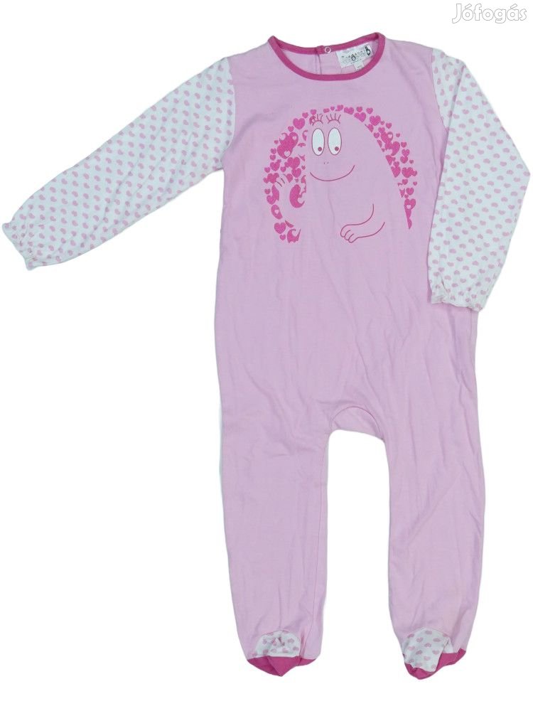 Barbapapa Új (címkés) Lány Hosszú ujjú rugdalózó (Méret: 92)