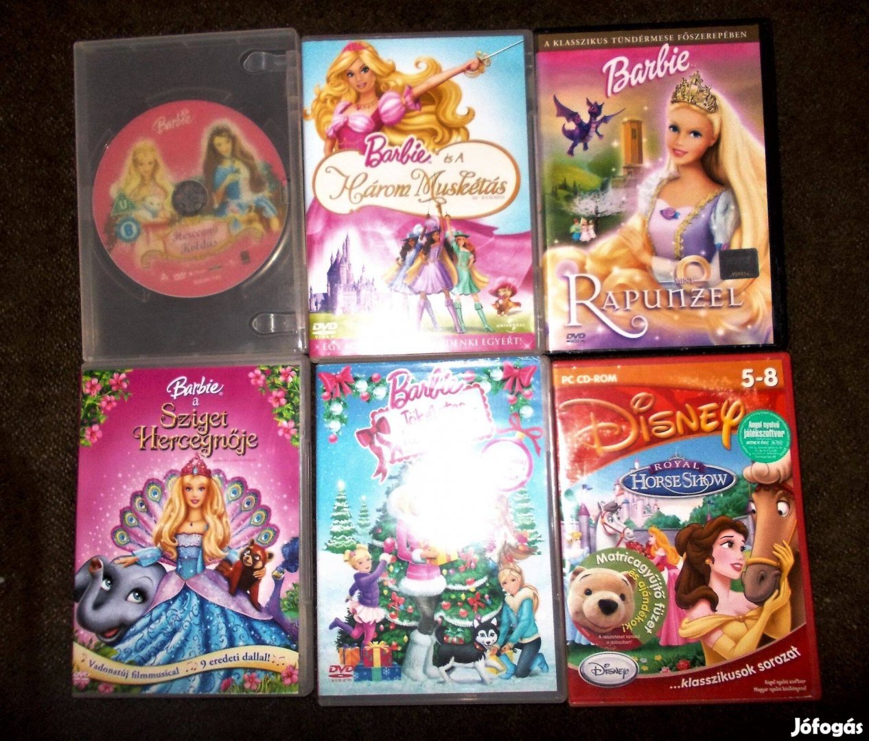 Barbie 5 db csodás mesefilm + egy játékszoftver (Disney)