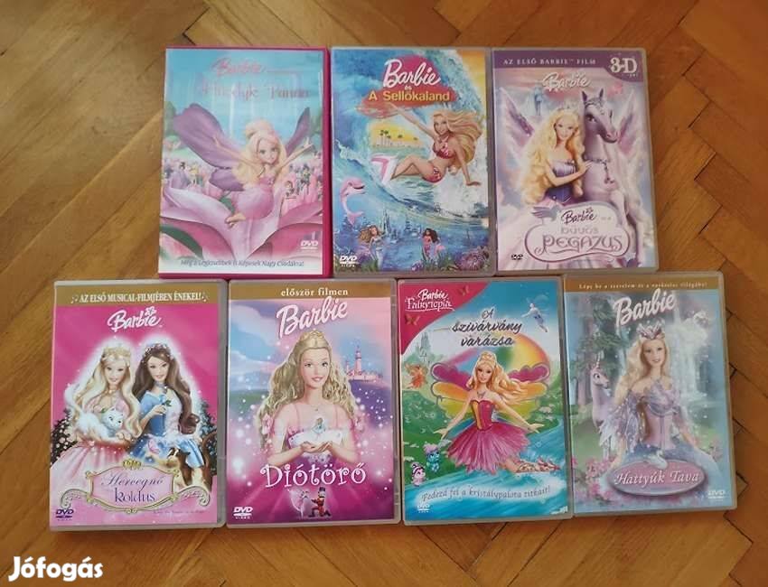 Barbie DVD csomag 7 db