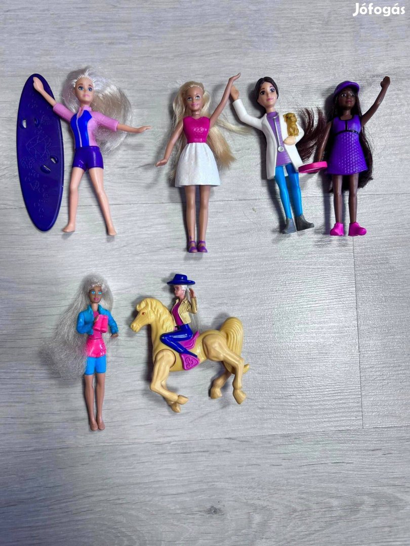 Barbie McDonald's és Burger King figurák