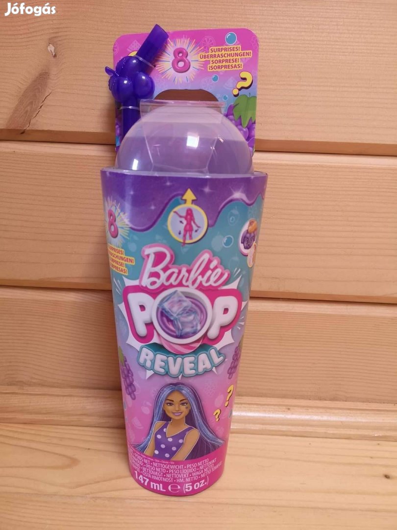 Barbie Pop Reveal Fruit Series Grape Fizz (Új) 