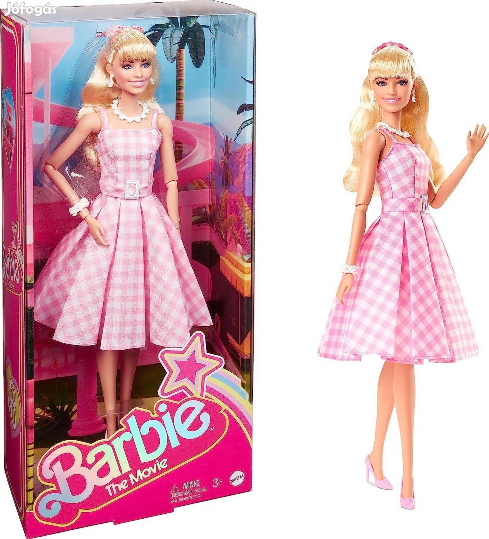 Barbie The Movie: Barbie Baba Rózsaszín Kockás Szoknyában - Mattel