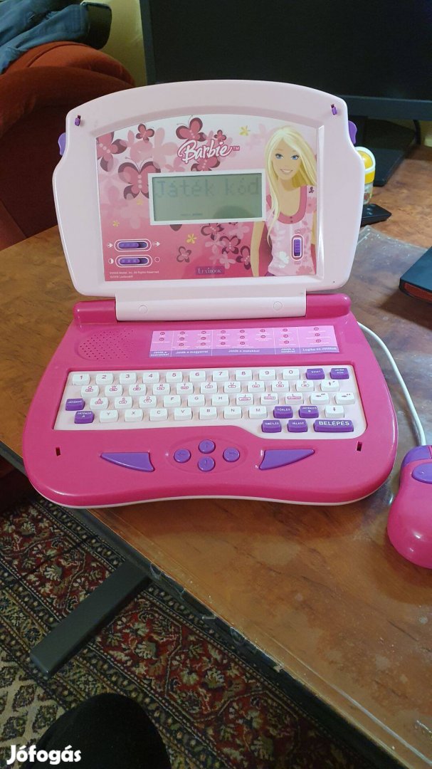 Barbie játék laptop számítógép