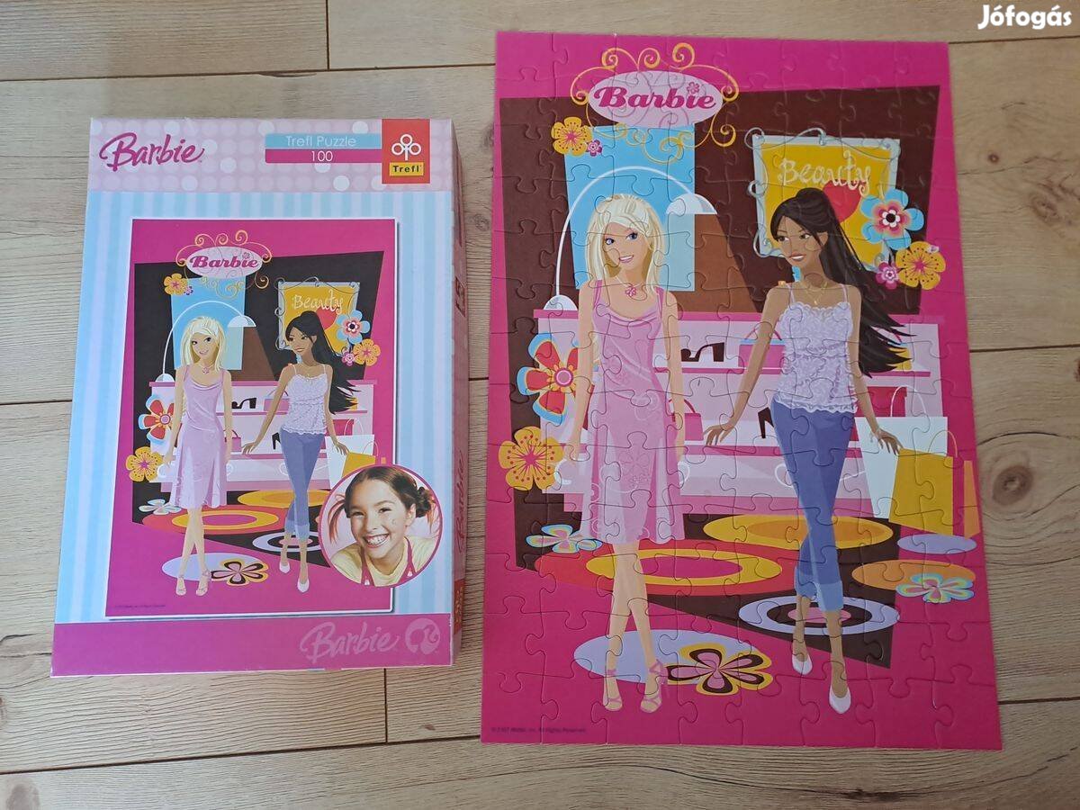 Barbie kirakó puzzle 100db, szép állapot