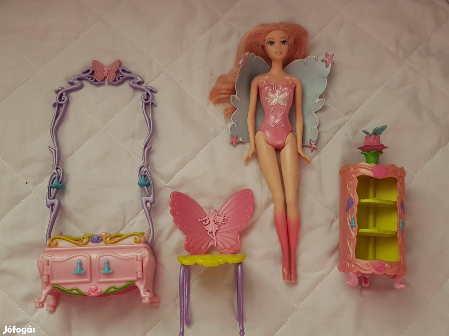 Barbie tündér eredeti baba tündéres bútorokkal