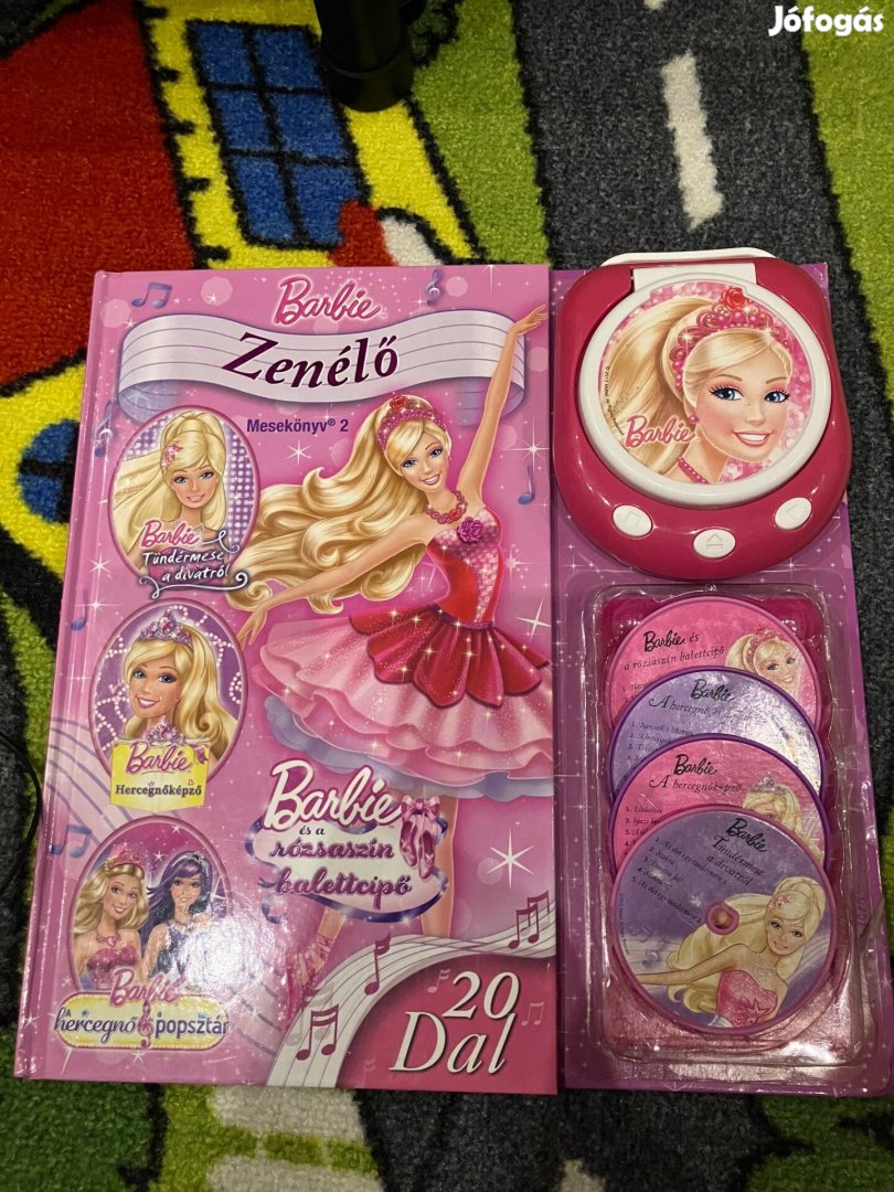 Barbie zenélő mesekönyv