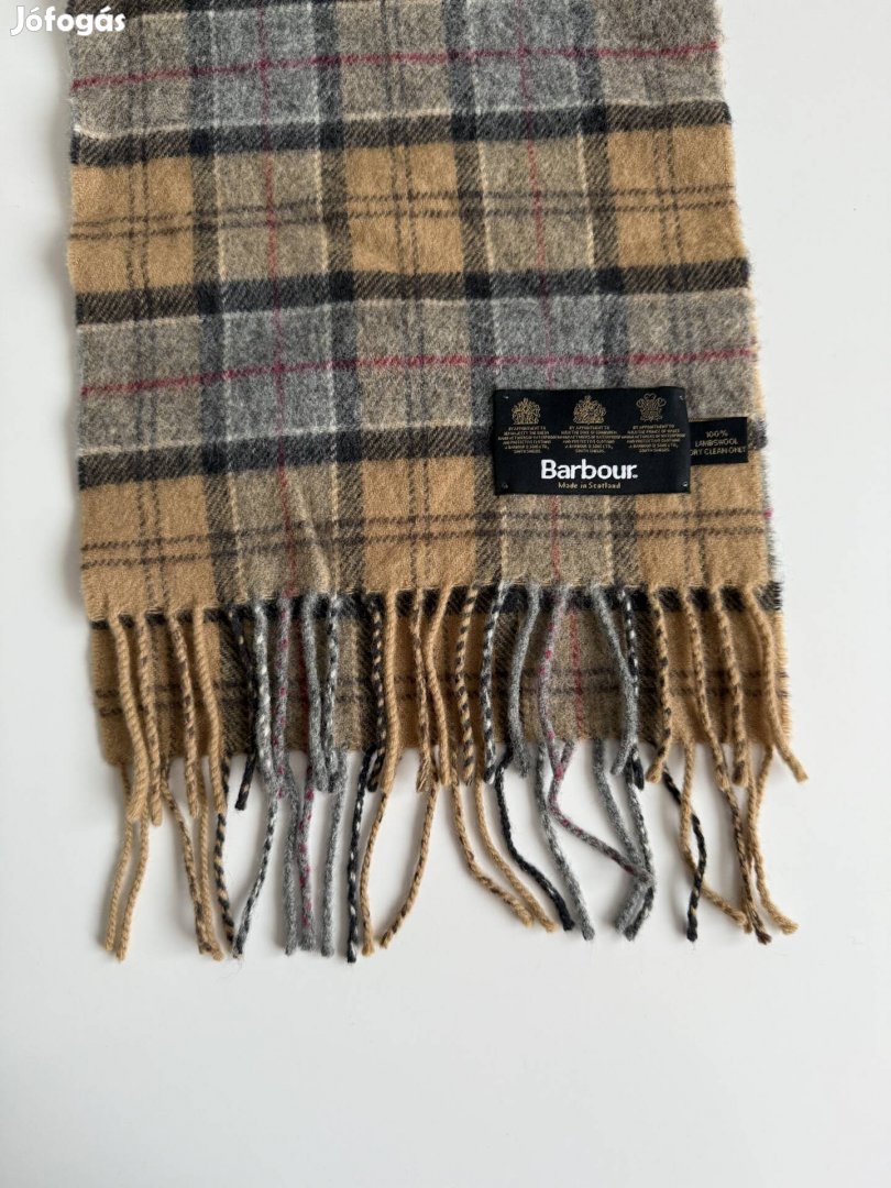 Barbour Classic Tartan barna gyapjú sál vadász utcai 