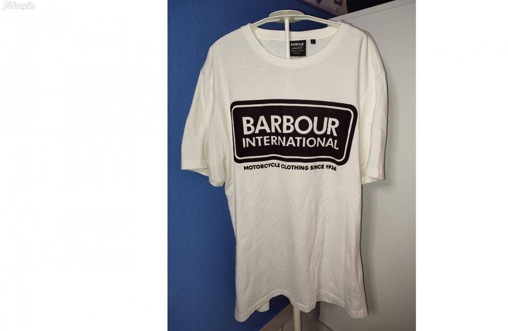 Barbour International eredeti fehér póló (L)