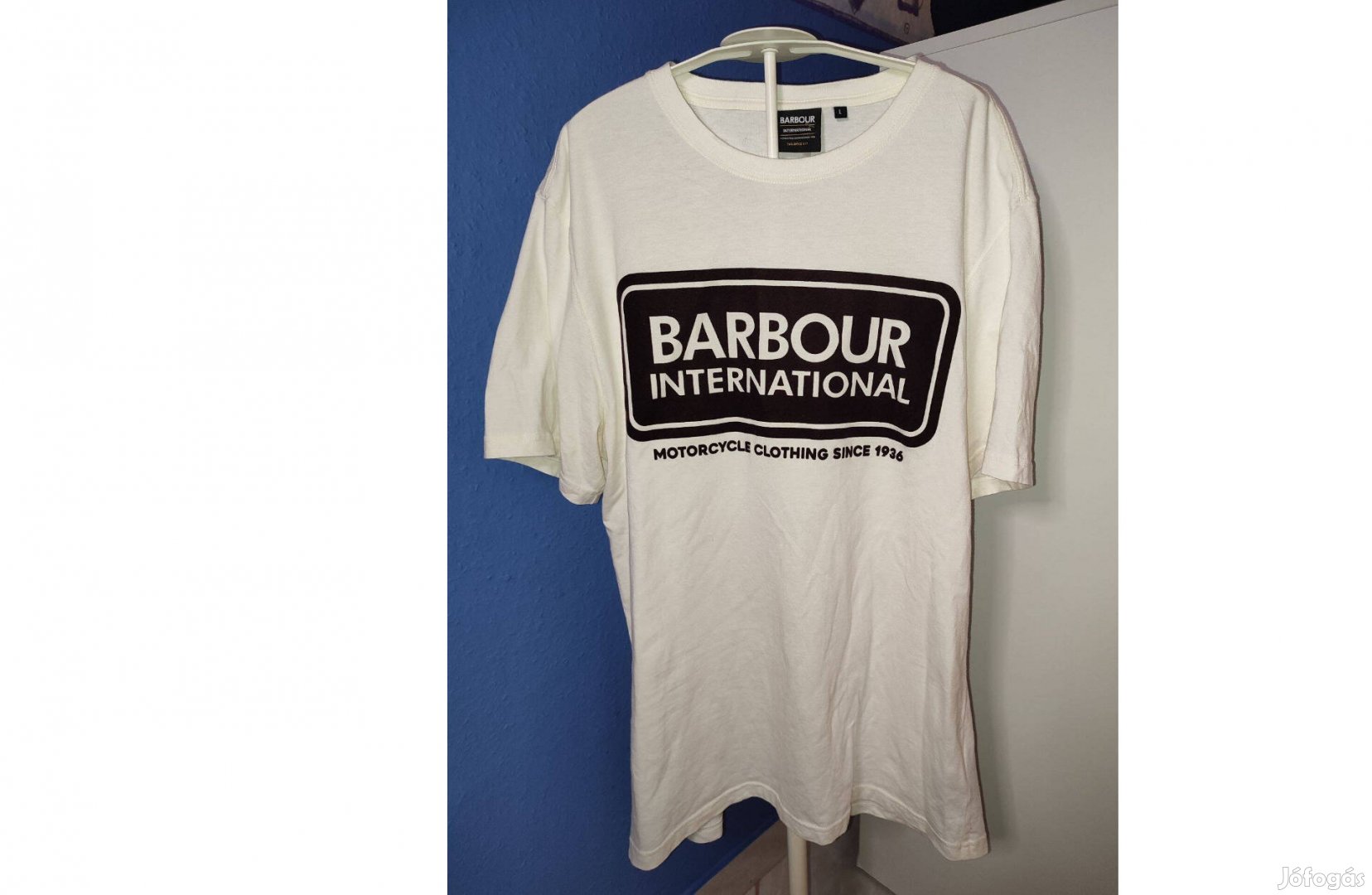 Barbour International eredeti fehér póló (L)