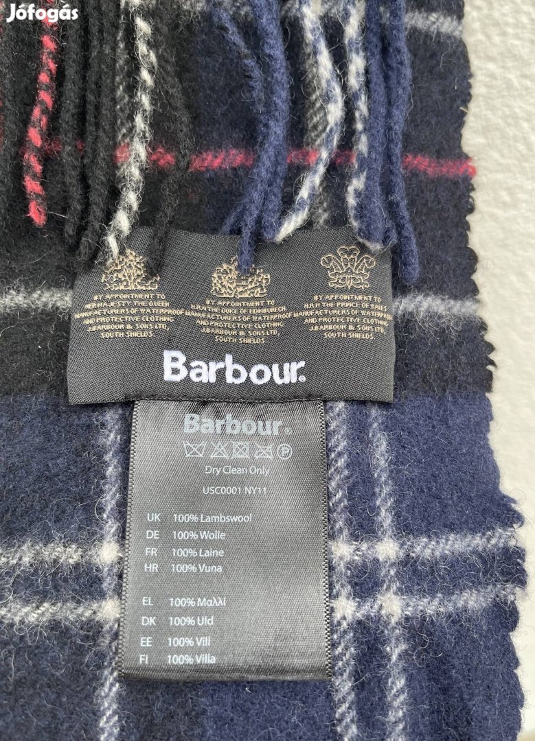 Barbour gyapjú sál