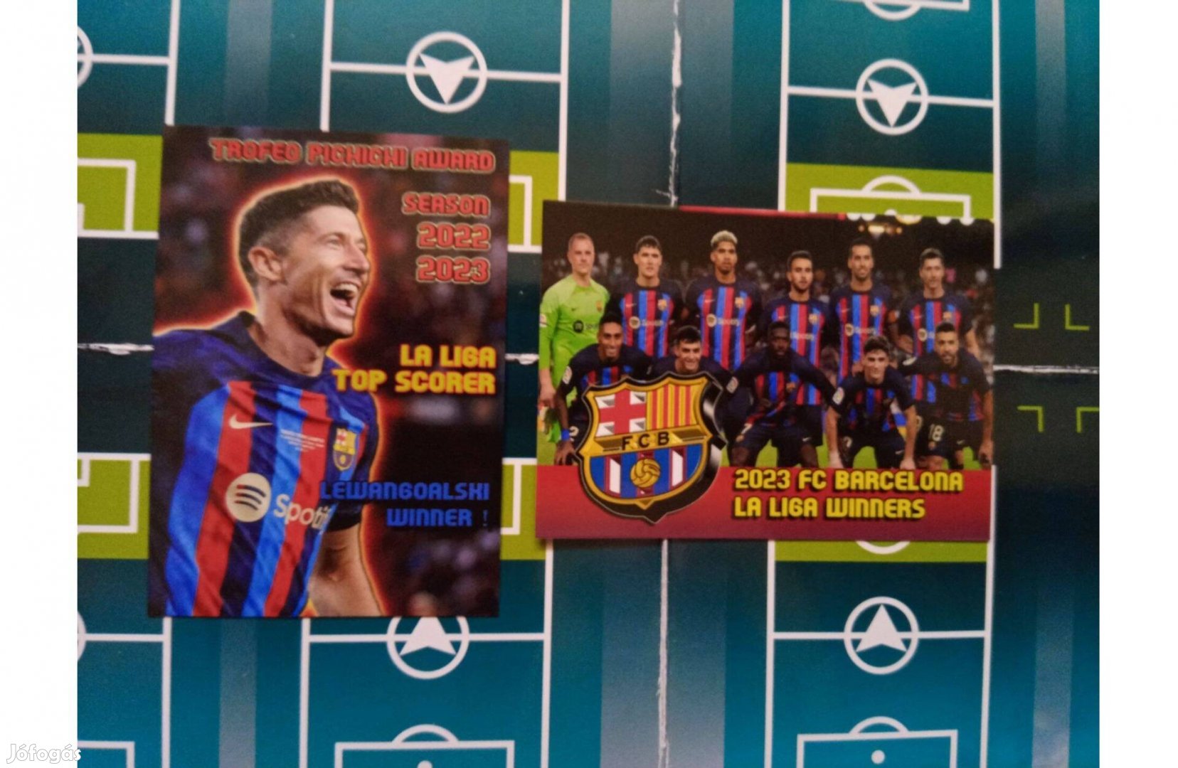 Barcelona 2023 szurkolói focis kártya