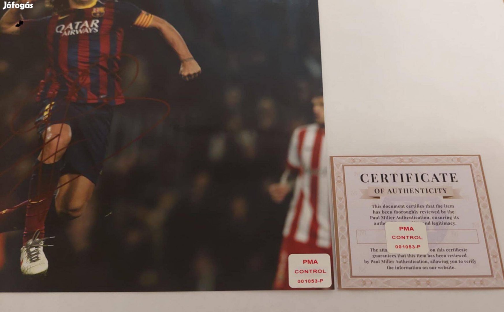 Barcelona Carles Puyol dedikált fotó