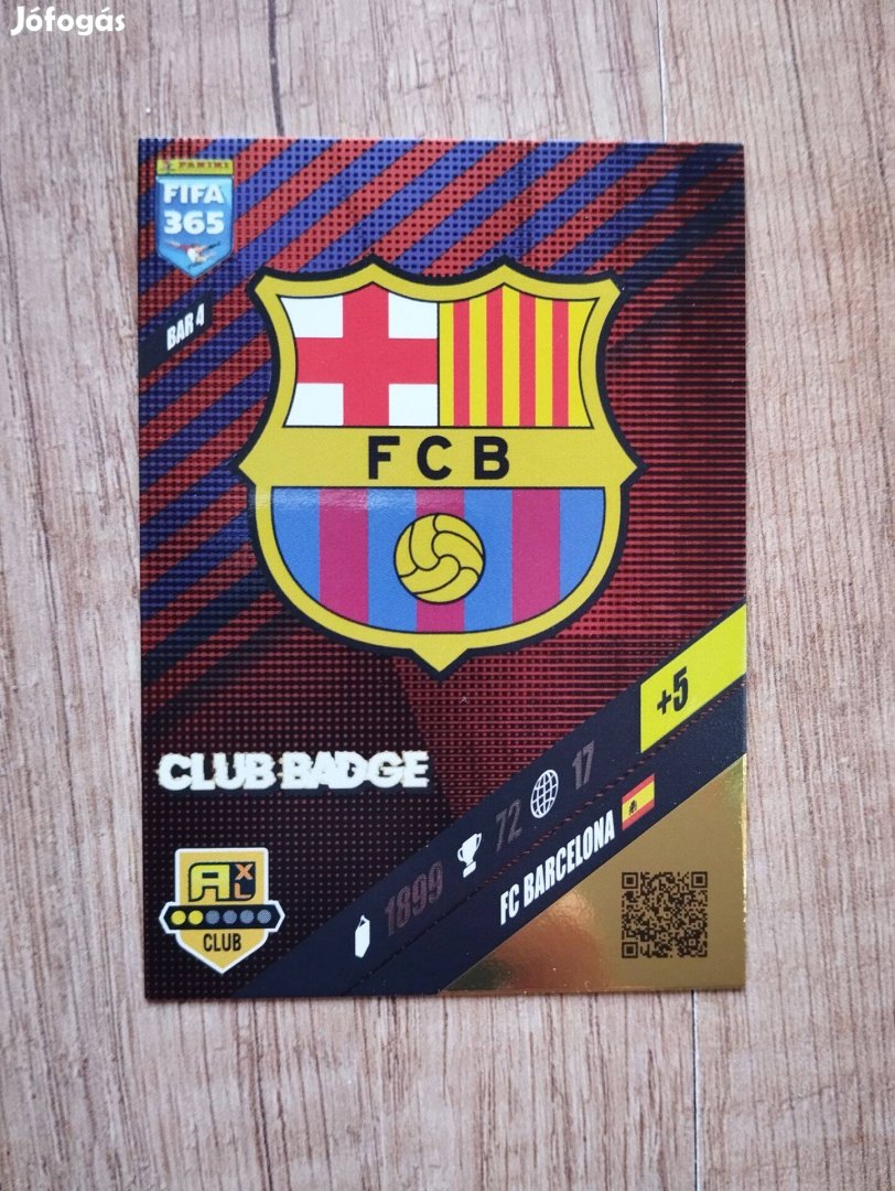 Barcelona FIFA 365 2024 Club Badge Címer Logo focis kártya