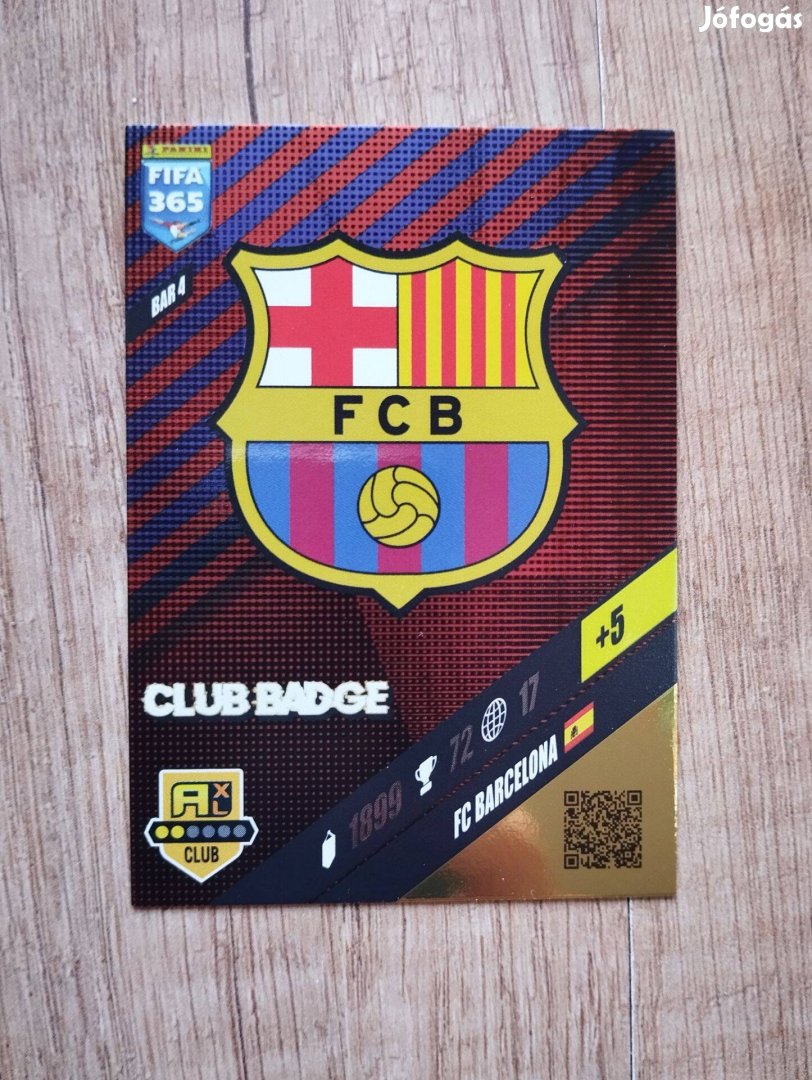 Barcelona FIFA 365 2024 Club Badge Címer Logo focis kártya