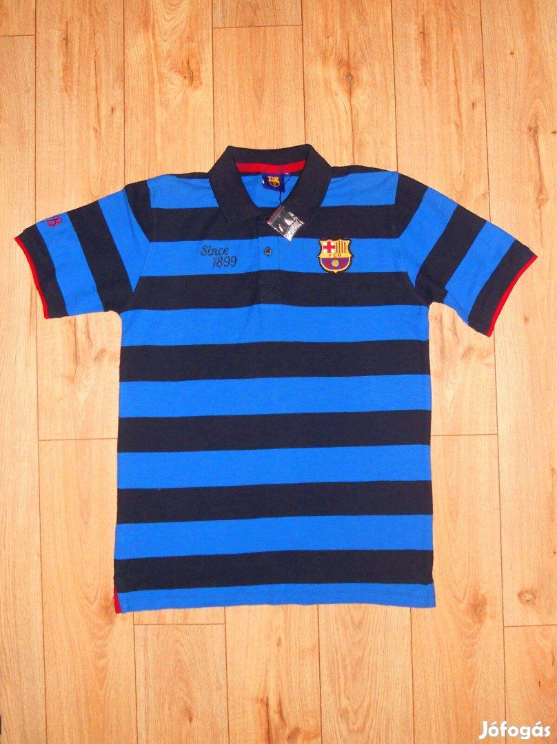 Barcelona galléros rövid ujjú póló L-es Új
