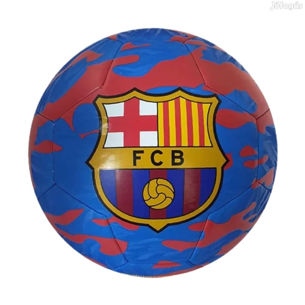 Barcelona labda camo kék-piros 5-ös