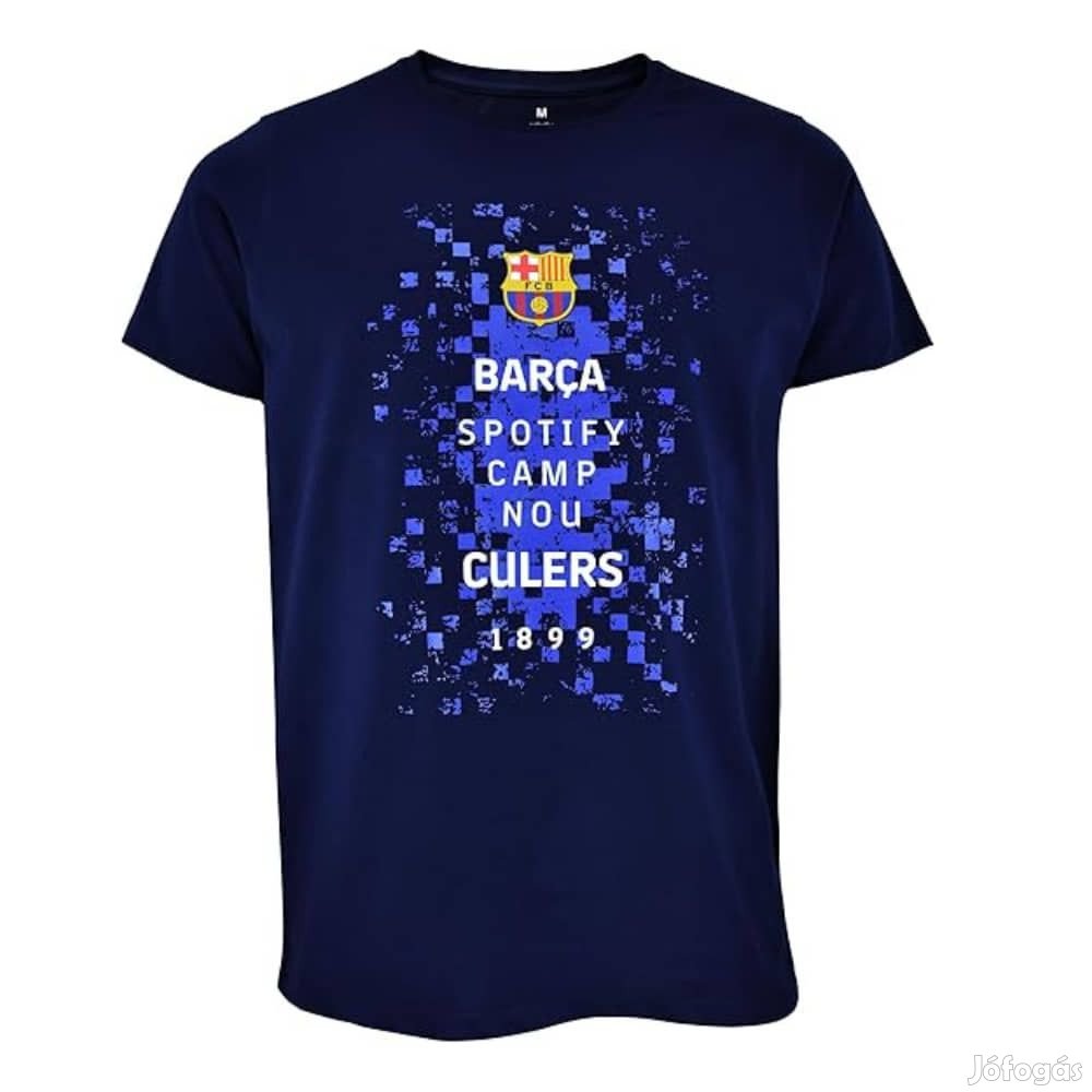 Barcelona póló felnőtt LOGOS s.kék