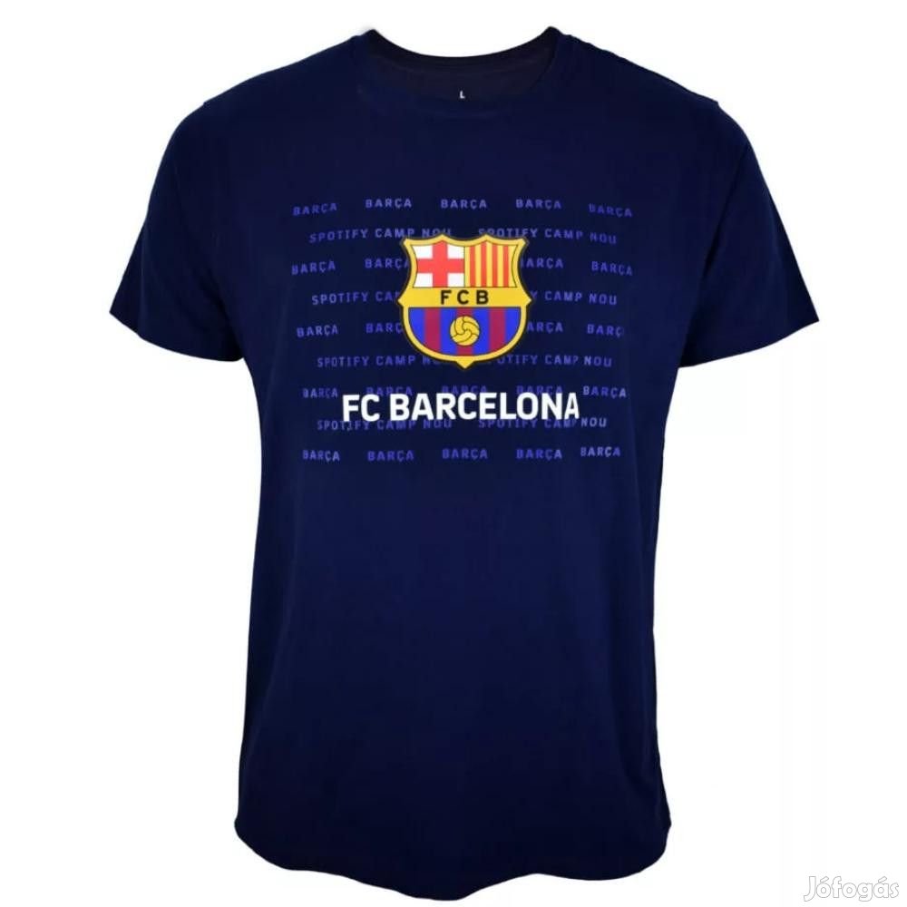 Barcelona póló felnőtt címeres sötétkék
