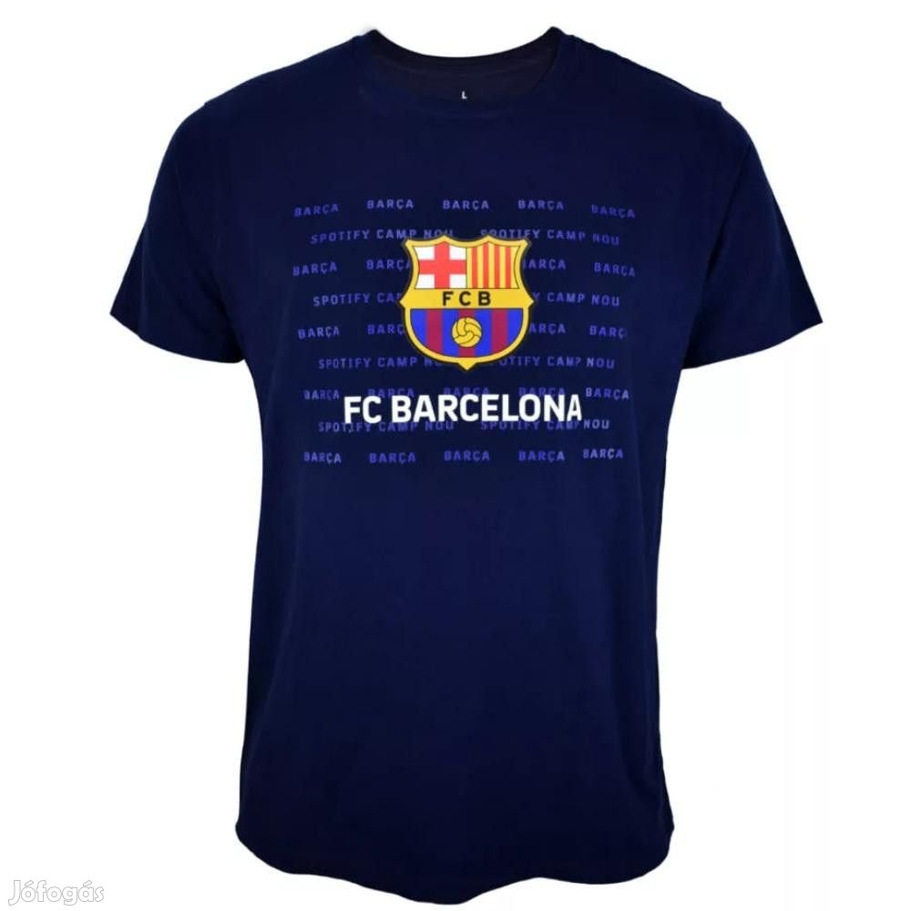 Barcelona póló felnőtt címeres sötétkék