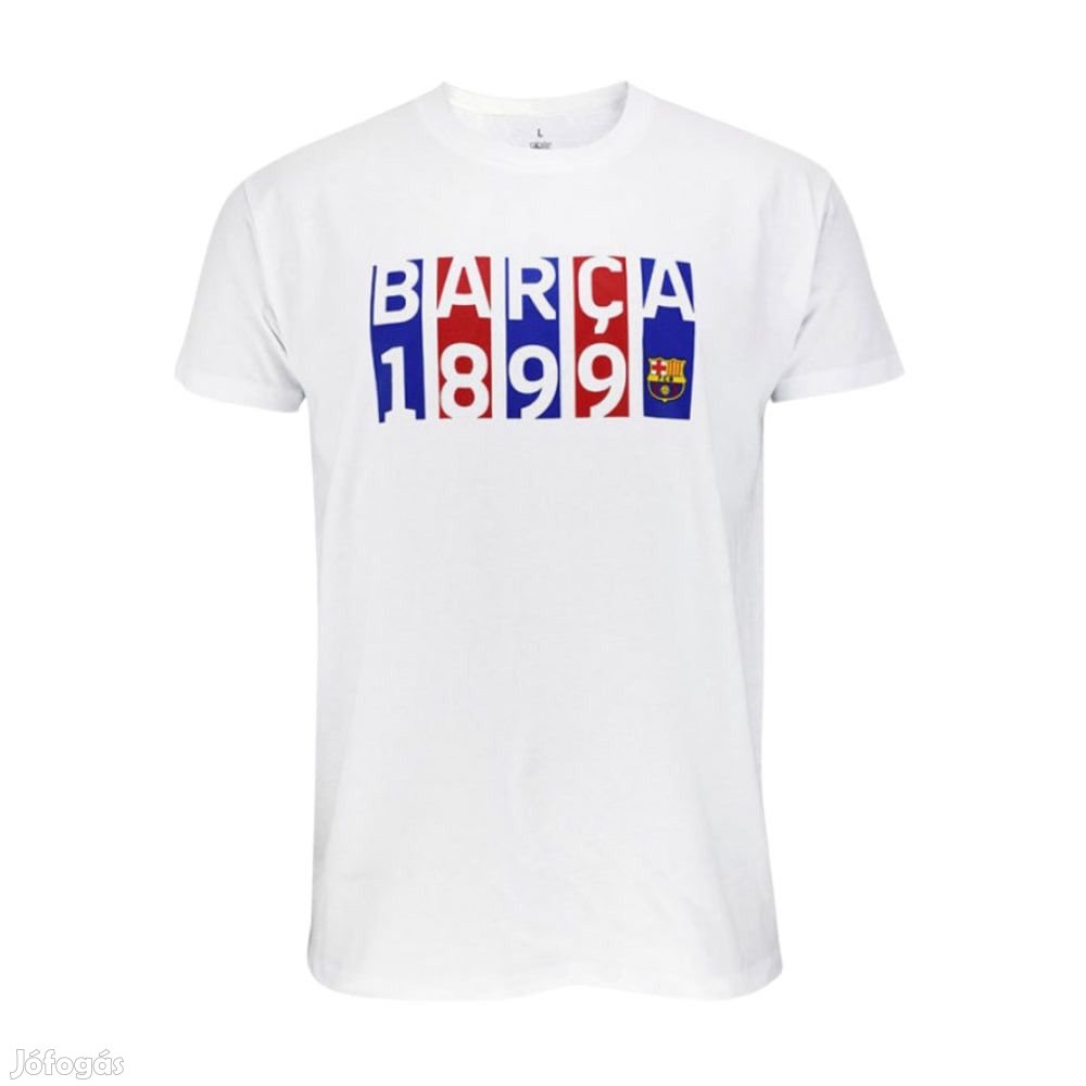 Barcelona póló gyerek fehér Flag