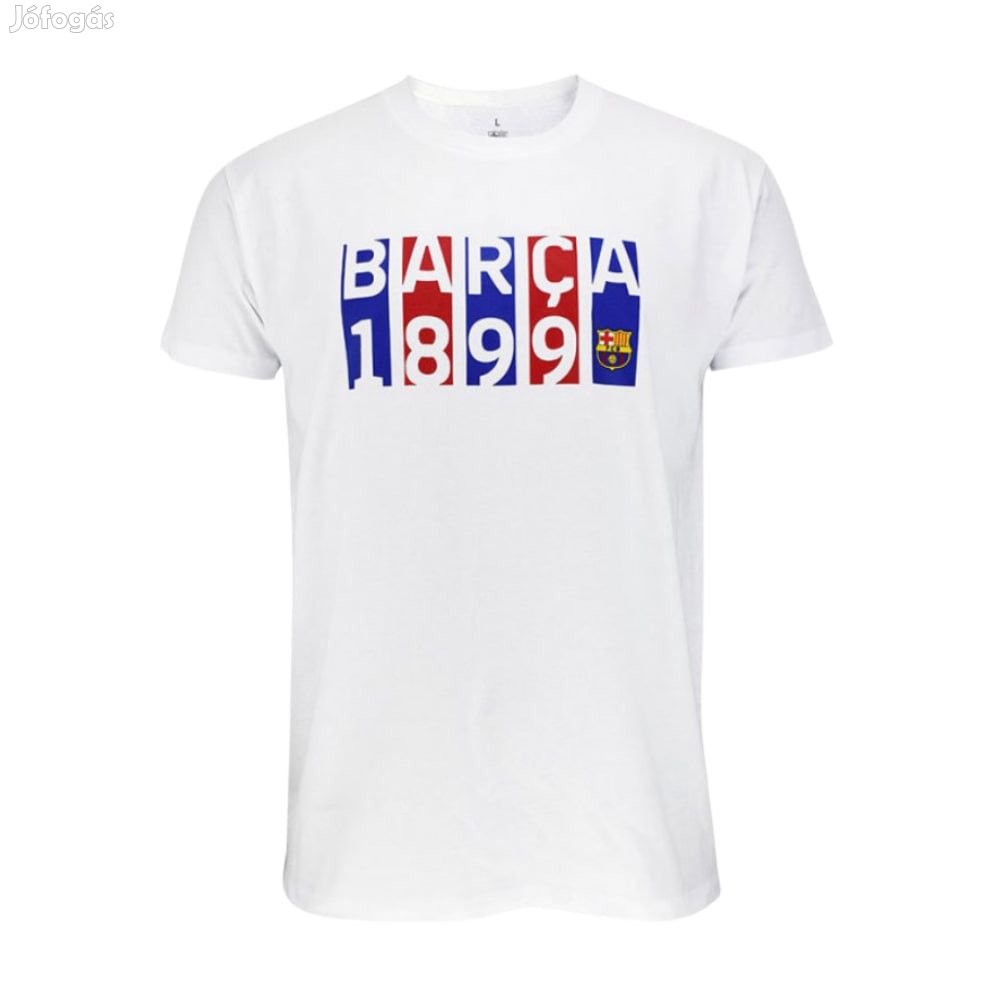 Barcelona póló gyerek fehér Flag