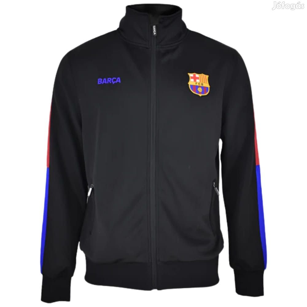 Barcelona pulóver felnőtt zippes Black Plus