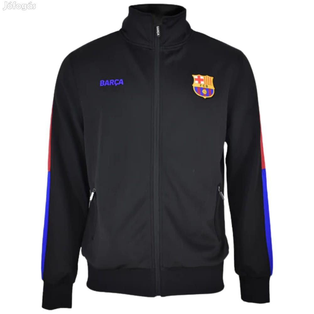 Barcelona pulóver felnőtt zippes Black Plus