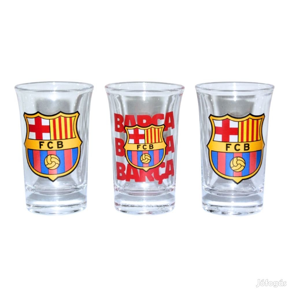 Barcelona stampedlis pohár 30 ml 3db-os