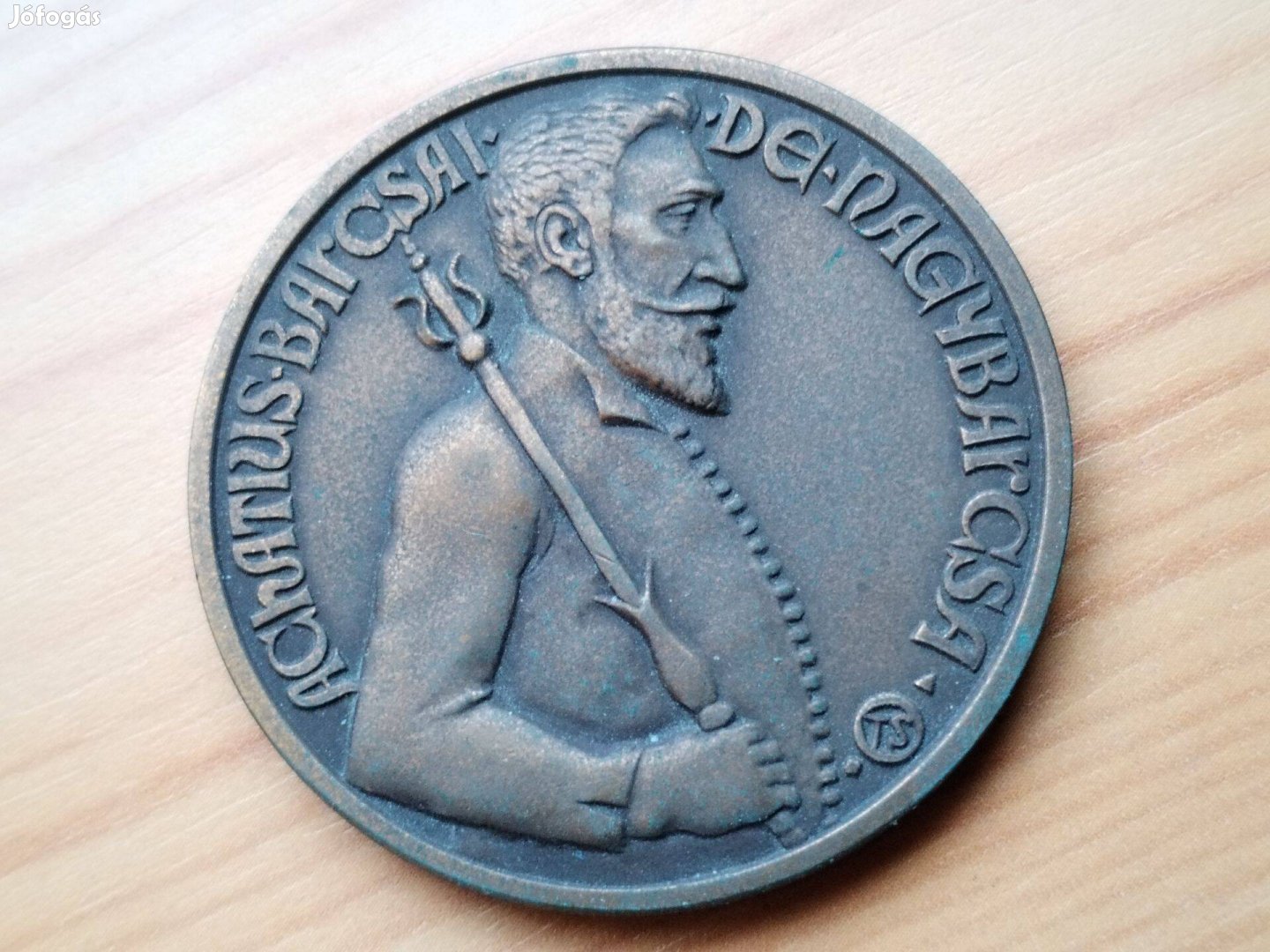 Barcsai Ákos Erdély Fejedelme bronz emlékérem